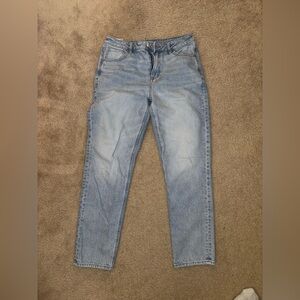 American eagle size 10 straight mom jeans